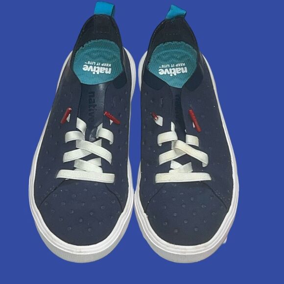 Toddler Infant Native Monaco Navy Sneakers Size C 12 - Picture 2 of 7